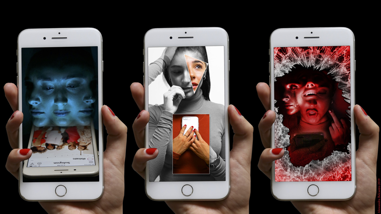 Chaos in Threes is a compositing project showing three different mobile screens