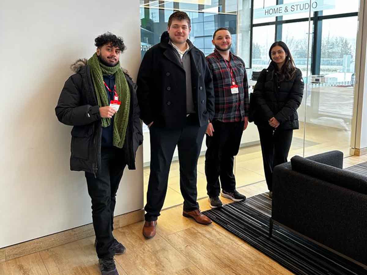 Dominic Ziobrowski, Ammar Idrees, Varleen Sasan and Gabriel Nitch. Arun Eladias-Juban in spirit.
