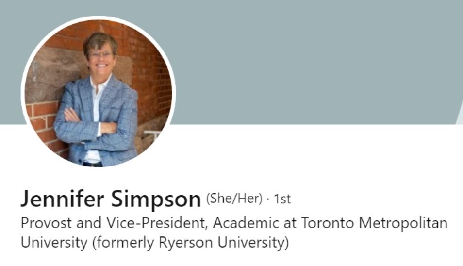 An image of Jennifer Simpson's LinkedIn profile