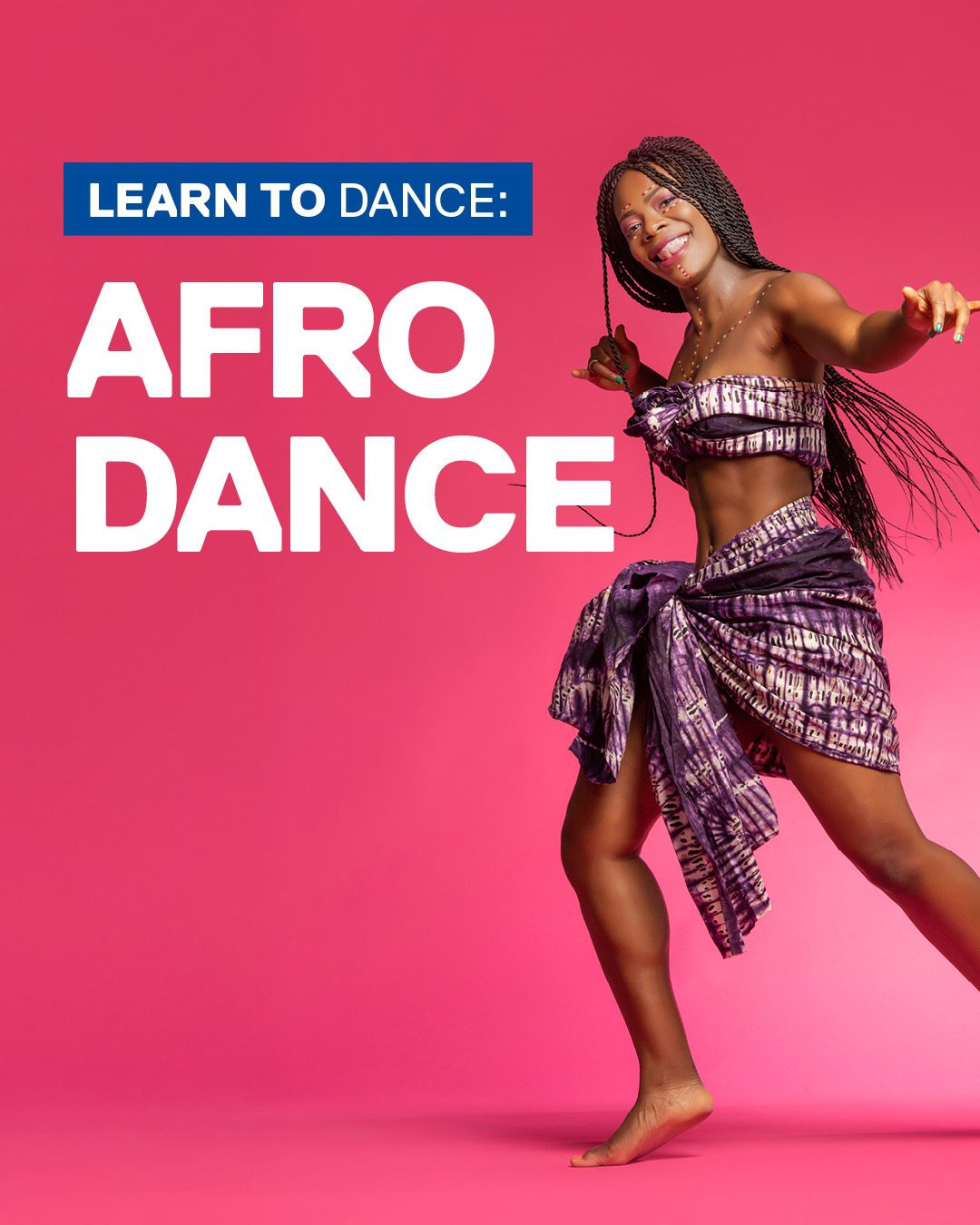 Black Identifying Woman happily participating in Afro Dance