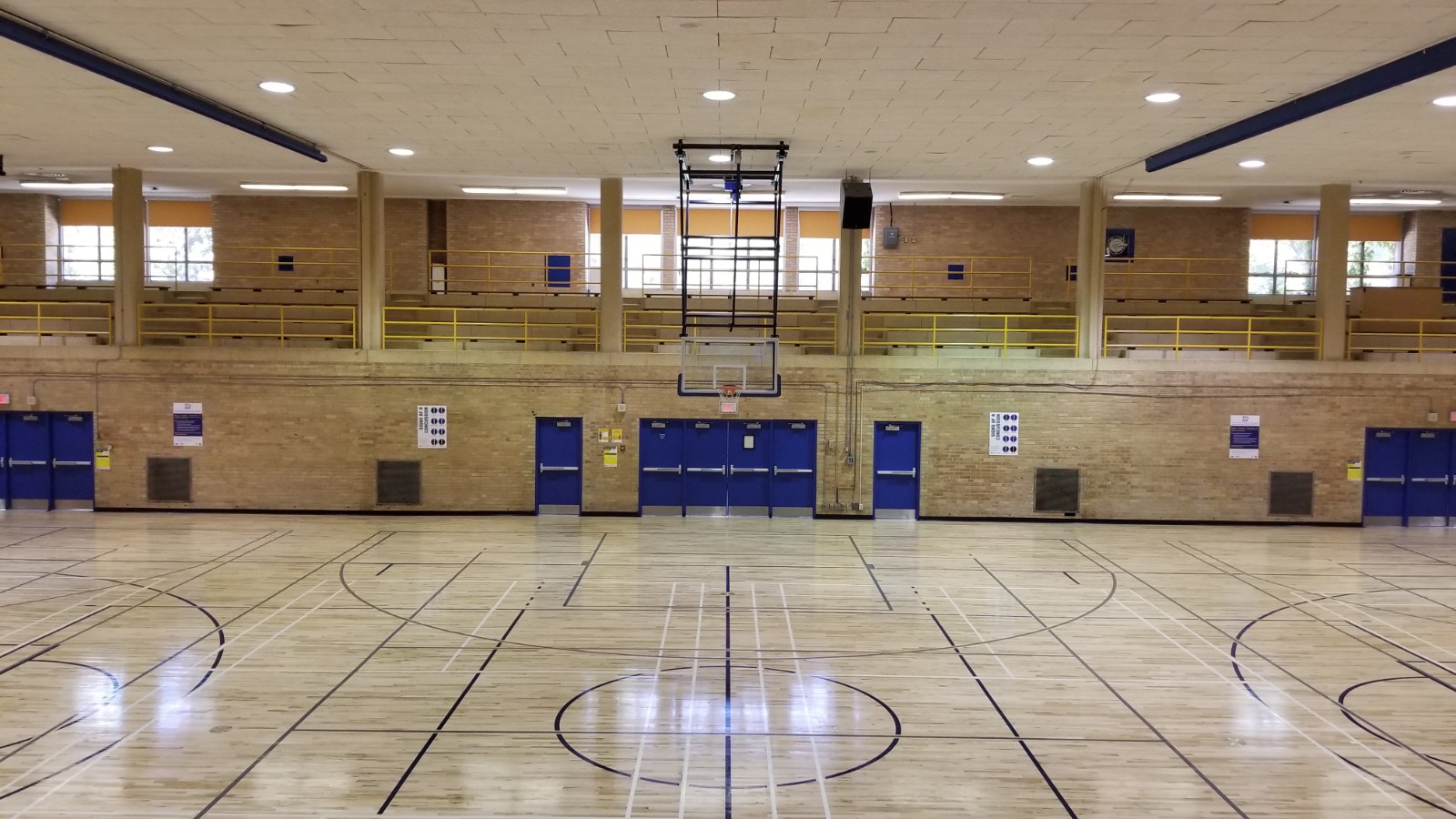 View of Kerr Hall Upper Gym Looking East.
