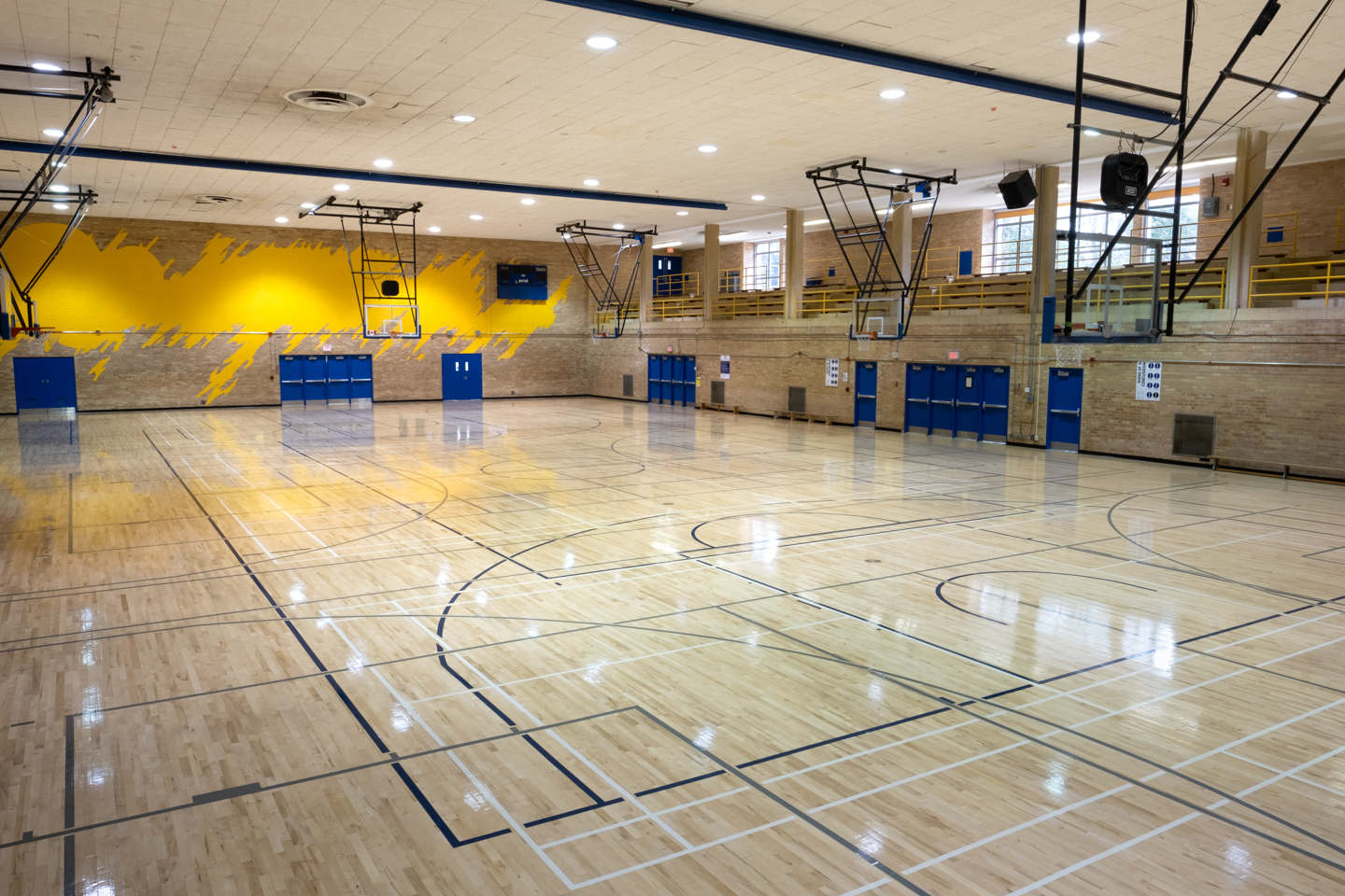 View of Kerr Hall Upper Gym looking South 