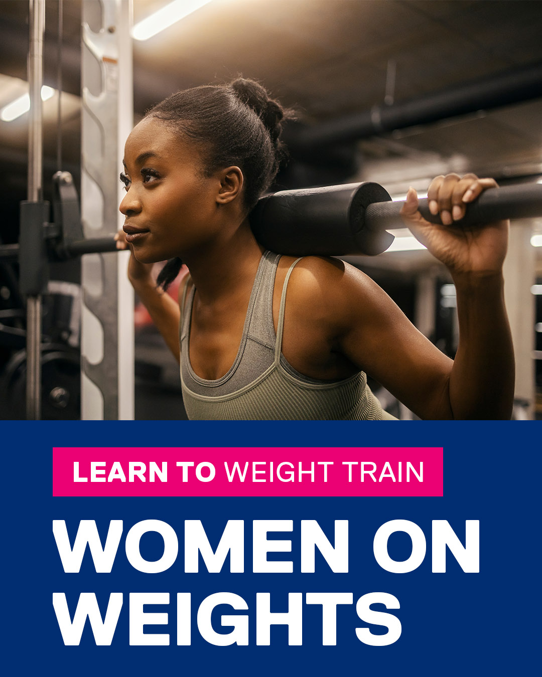 Female performing a Smith Machine Squat