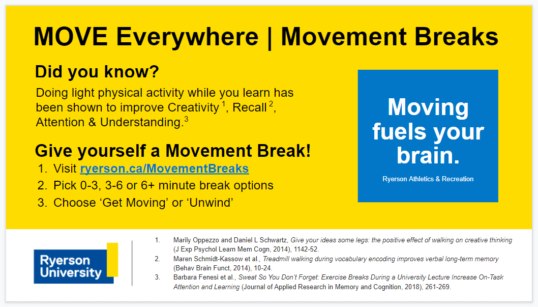 Move Everywhere, Movement Breaks