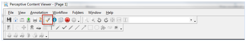 Rocket Icon in Perspective Content Viewer toolbar