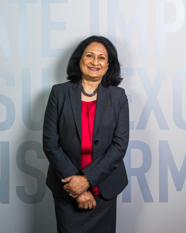 Medium shot of Research and Innovation Vice President, Usha George.