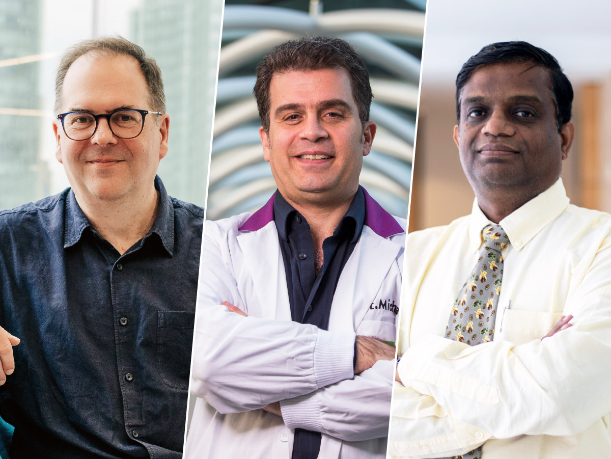 Professors Michael F. Olson, Michael Kolios and Karthi Umapathy