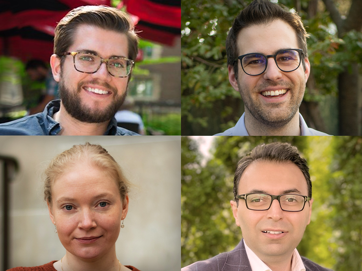 Professors Brandon Paul, Darius Rackus, Roxana Sühring and Ehsan Behzadfar.