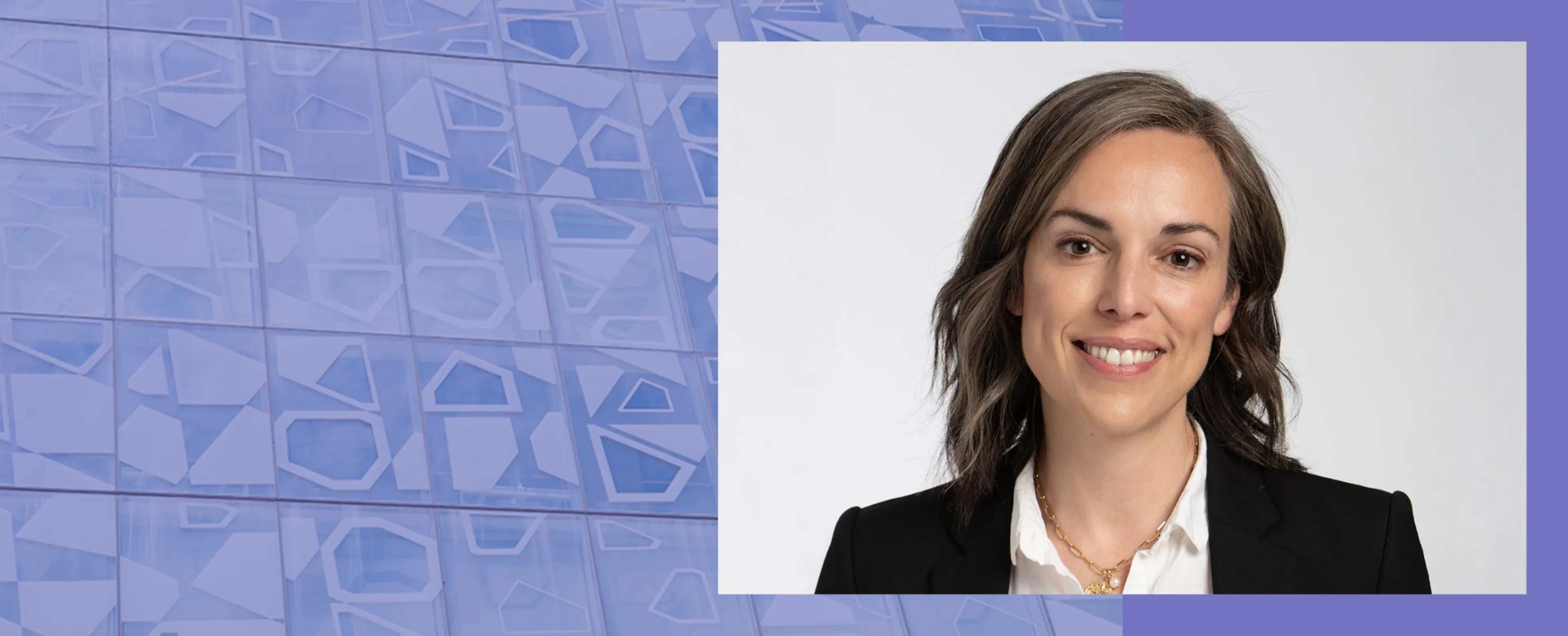 Headshot of Natalie Alvarez on purple background