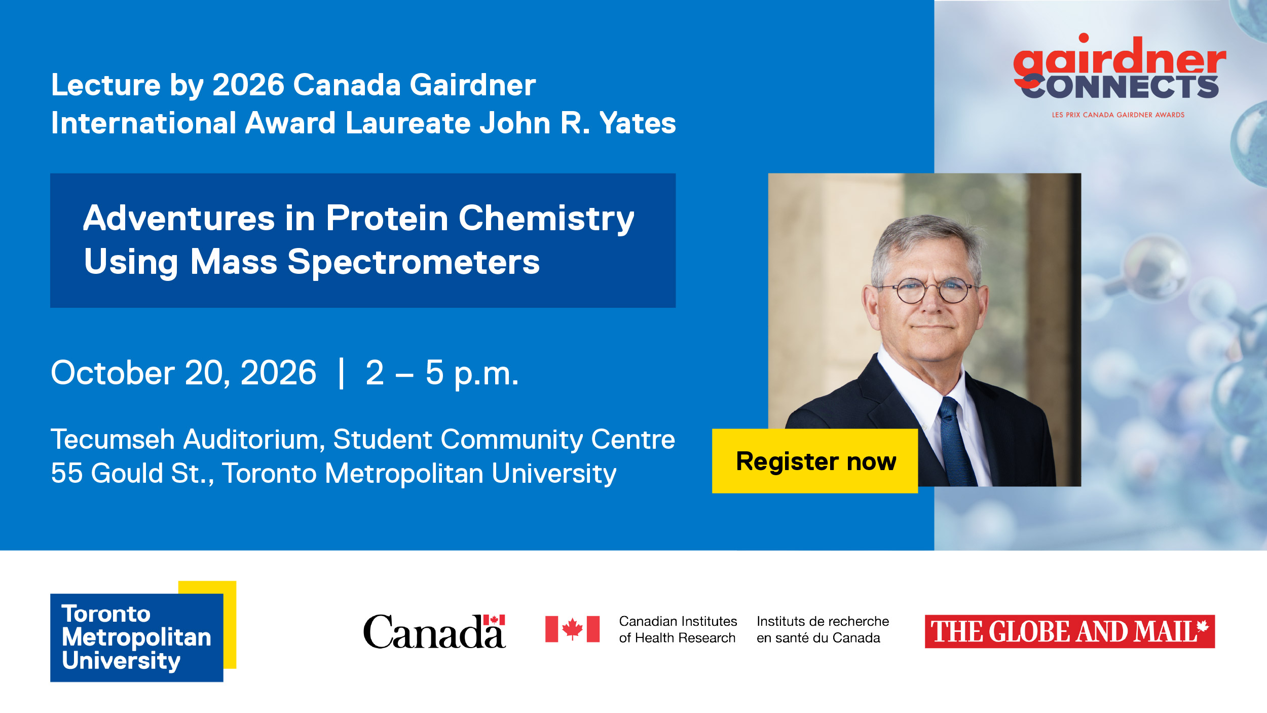 Lecture by 2026 Canada Gairdner International Laureate John R. Yates