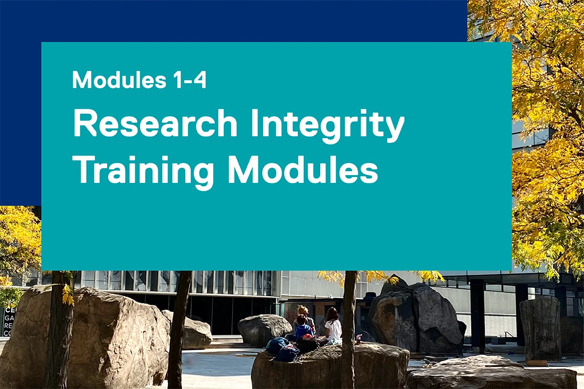 Research Integrity Training Modules (D2L)