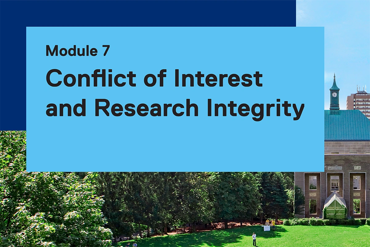 Conflict of Interest and Research Integrity (D2L)