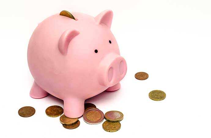 Financial Assistance Piggy Bank