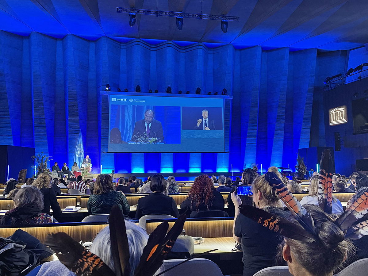 December 13th, 2022 – High-Level Celebration of the International Decade of Indigenous Languages. Opening segment. UNESCO Headquarters, Paris, France. 