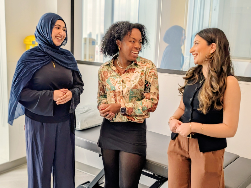 Talia Hassan, Zaynashae Boreland and Nyla Syed