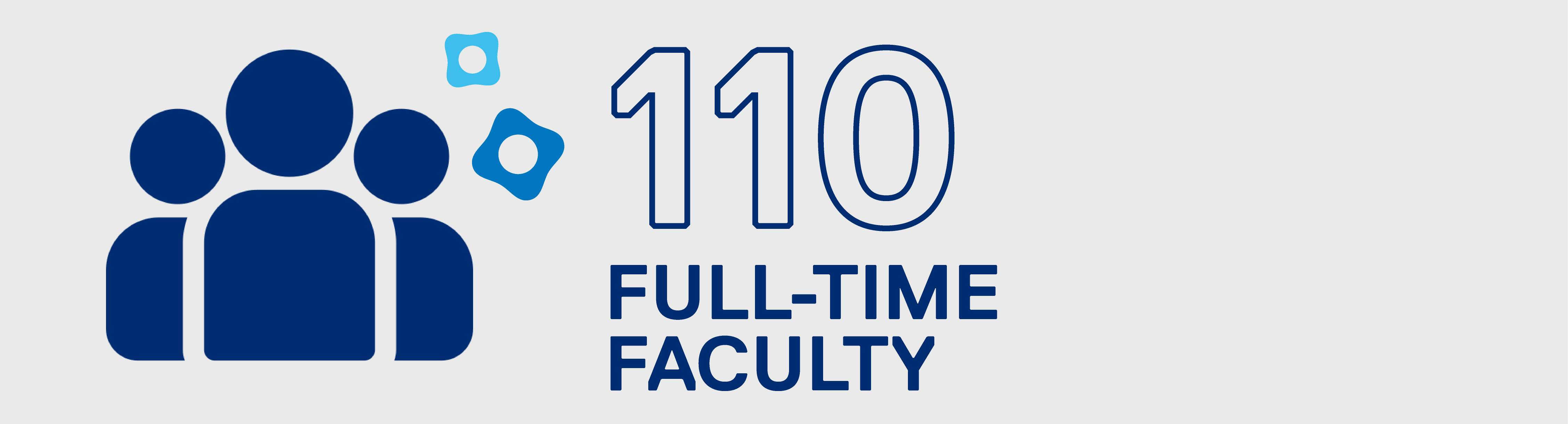 One hundred ten full-time faculty