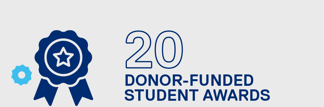 Twenty donor-funded student awards