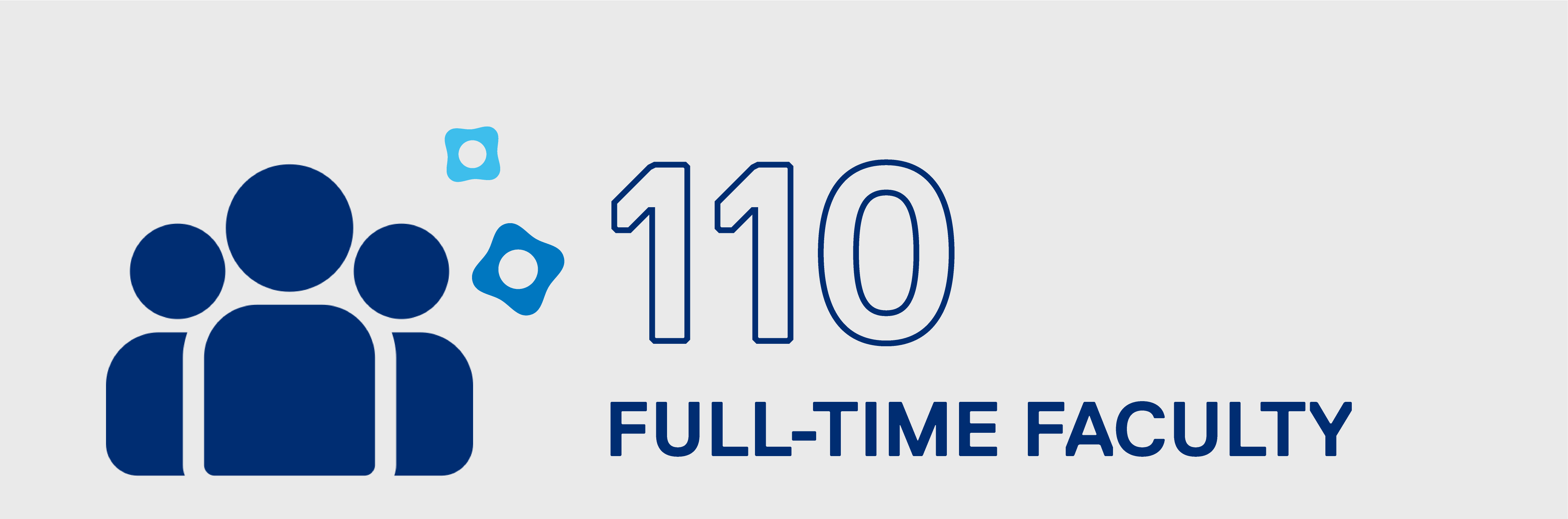 One hundred ten full-time faculty