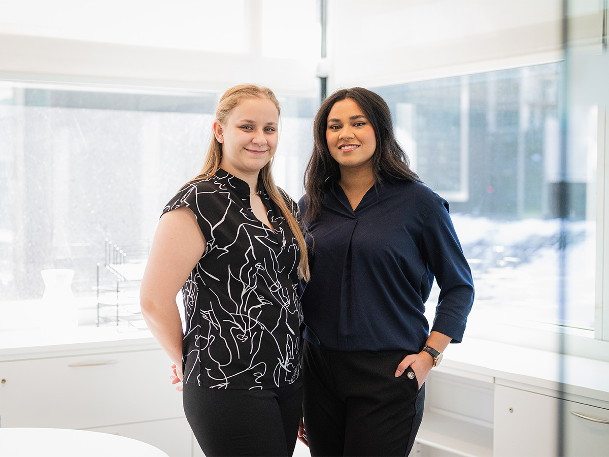 Kaitlyn Sims and Neha Nasir