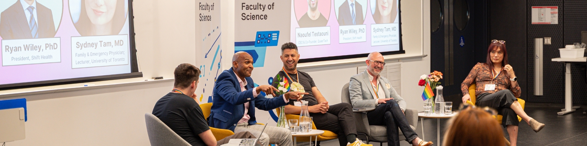 Panelists at the 2SLGBTQ+ in STEM Conference