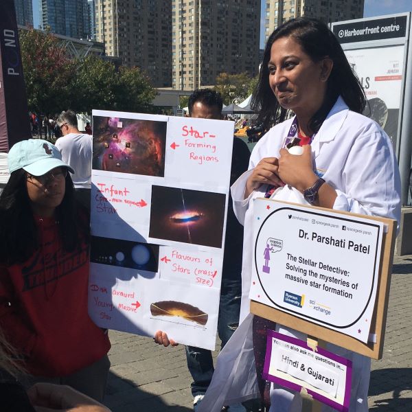 Dr. Parshati Patel at Soapbox Science