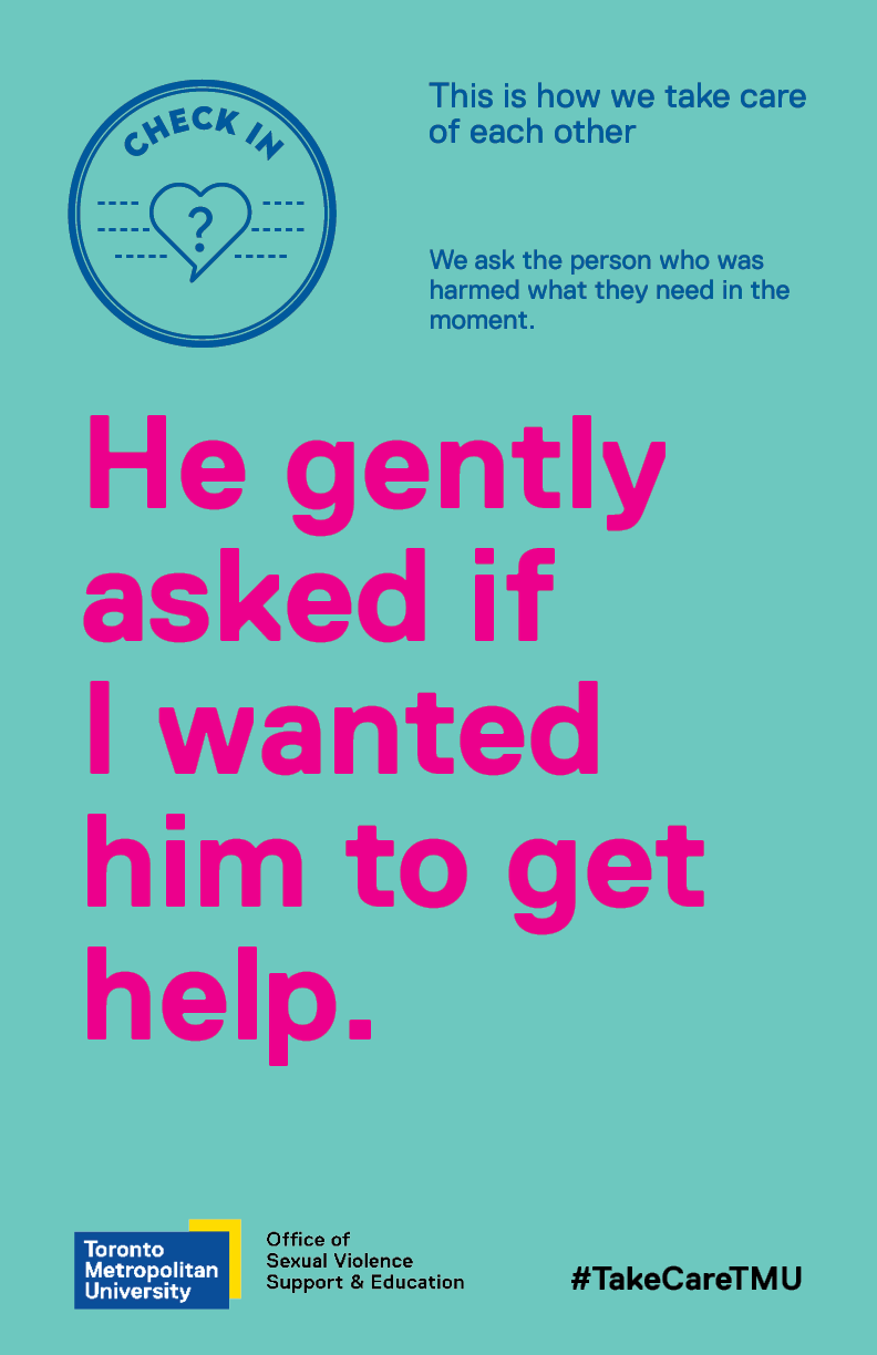 TakeCareRu Campaign with the text “He gently asked if I wanted him to get help.”
