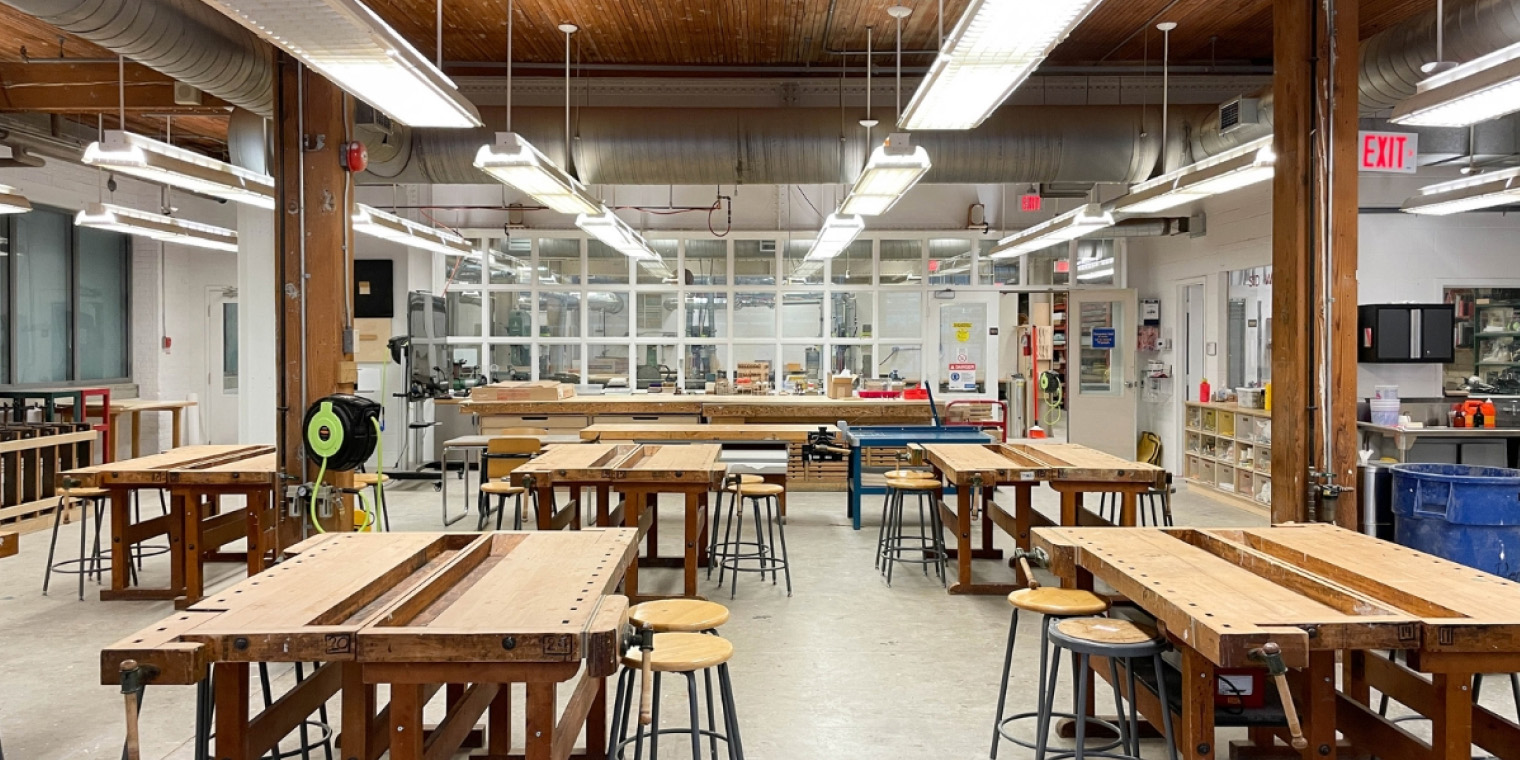 Interior Design workshop space at The Creative School