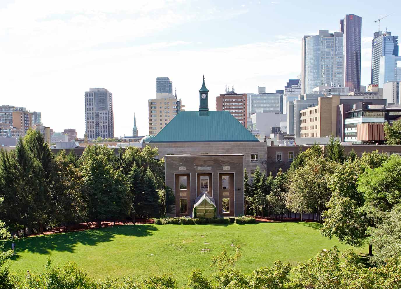 Toronto Metropolitan University campus aerial shot