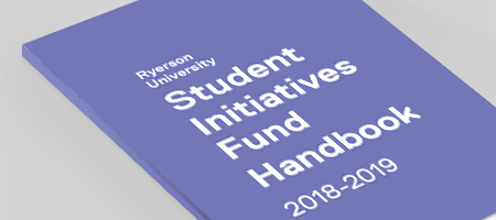 Mockup of Student Initiative Fund Handbook