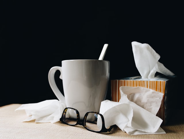 Tissues and mug