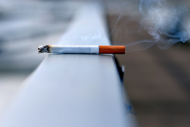cigarette burning