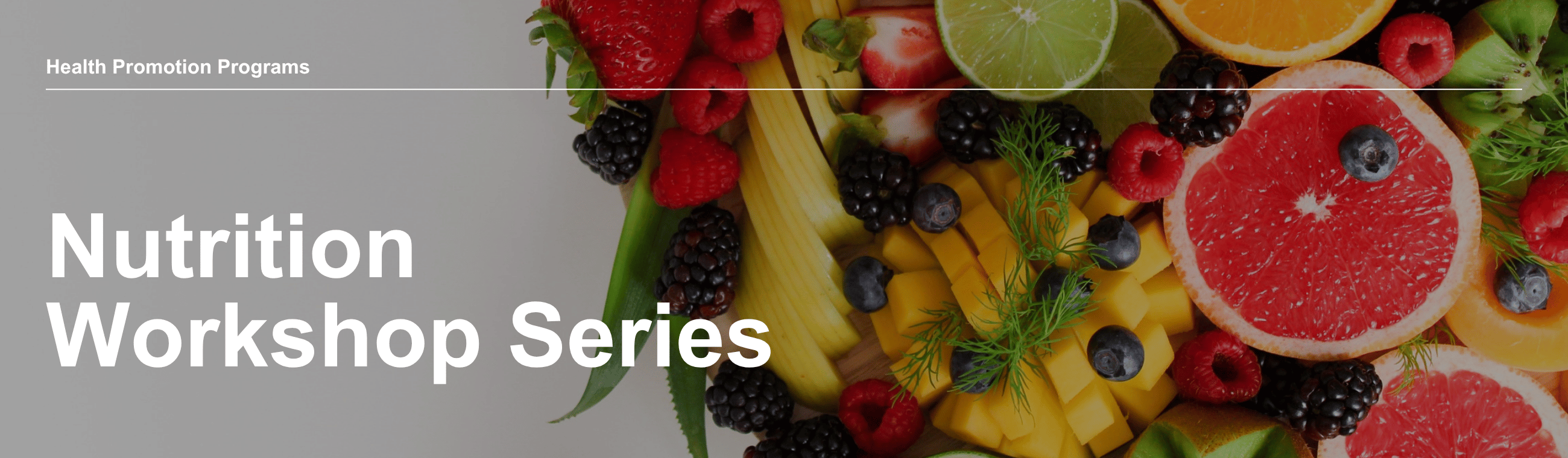 Nutrition Workshop Series (banner image)