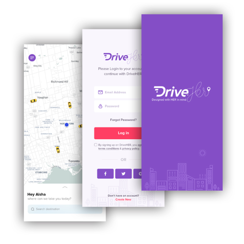 Drive Her User Interface frames