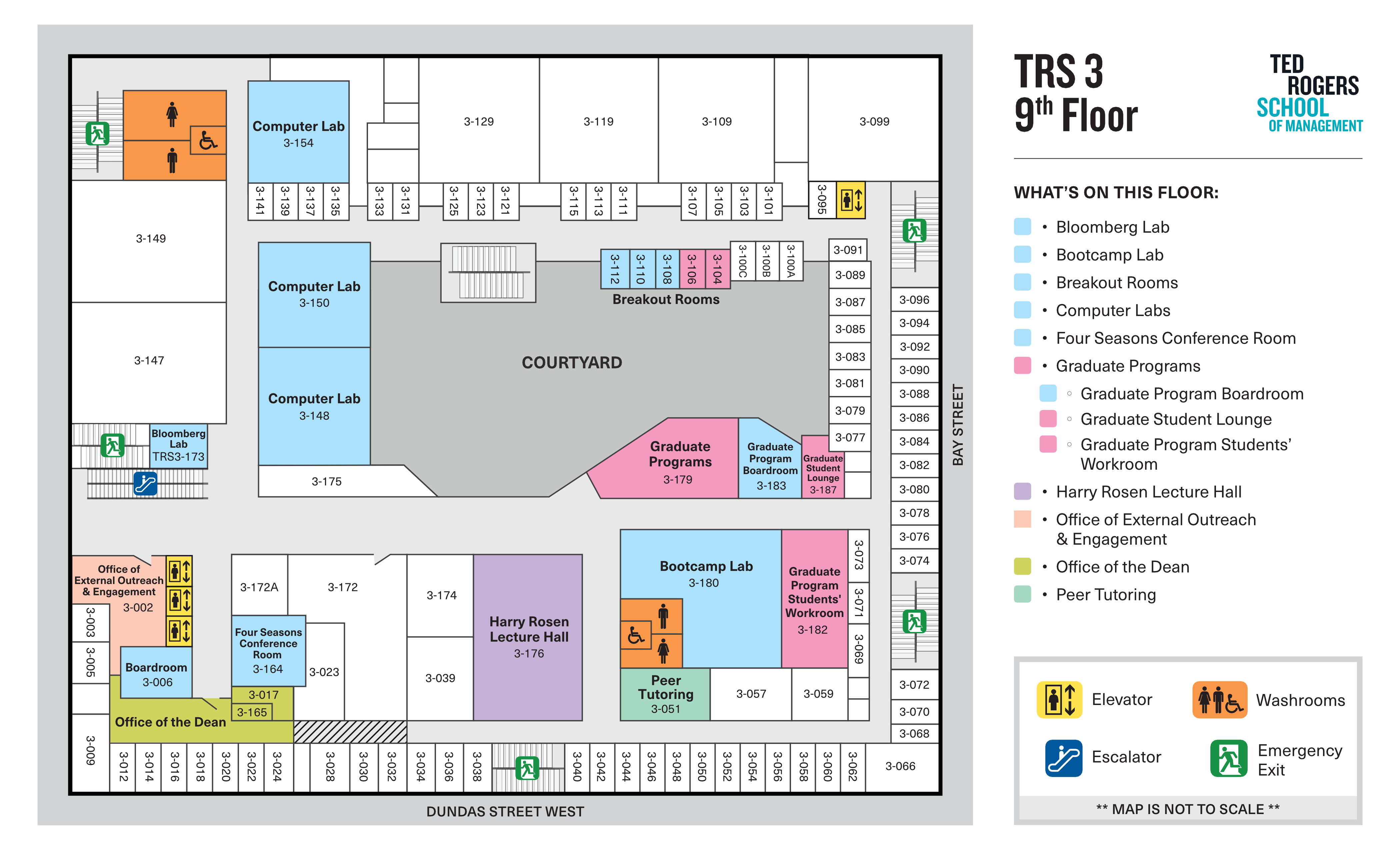 TRSM 9th Floor Map