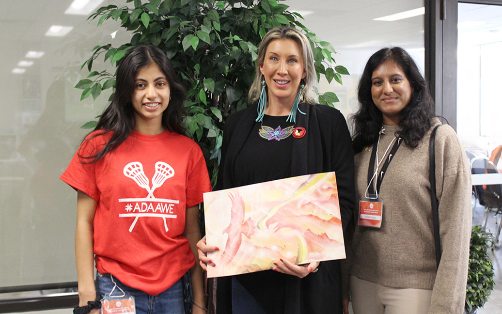 Noor (left) at the 2024 Reconciliation in Business Conference