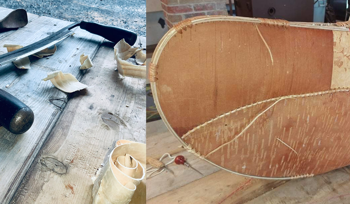 Todd Labrador’s Birchbark canoe building process