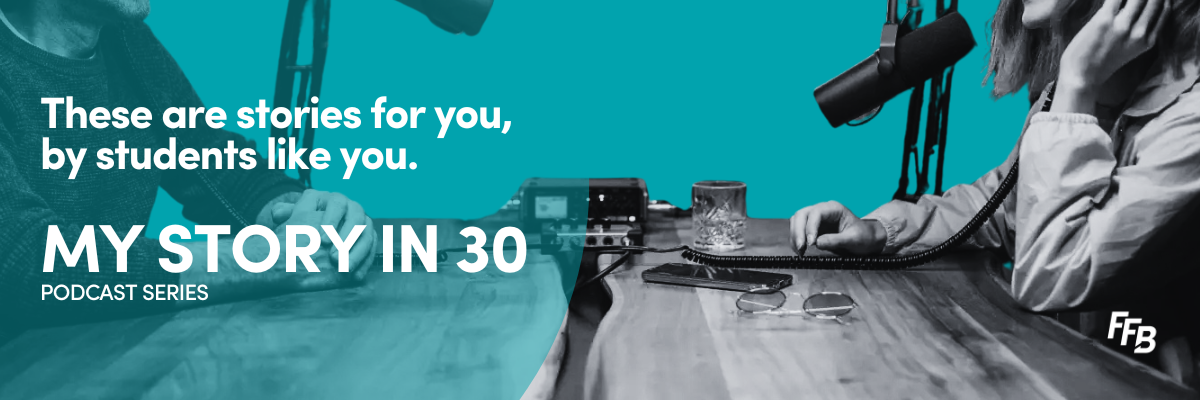 My story in 30 podcast image
