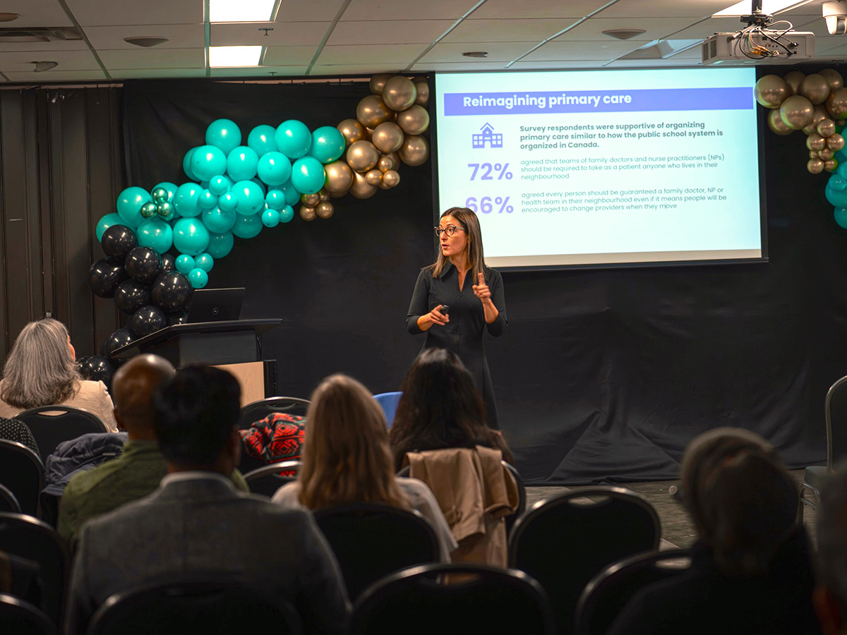 Winston Isaac Lecture event - attendees talking and attending presentation