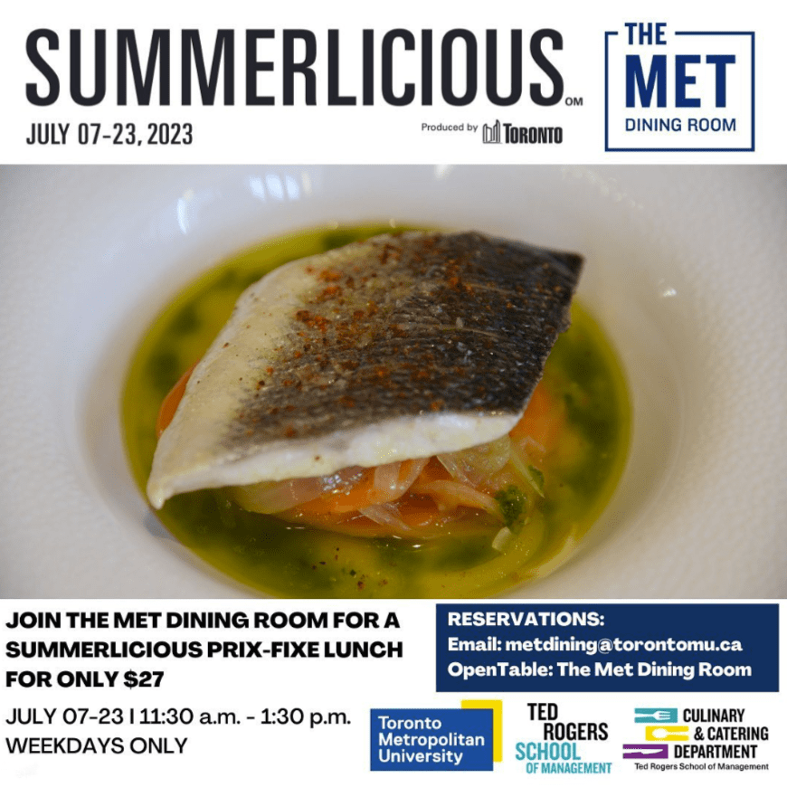 The Met Dining Room at Summerlicious