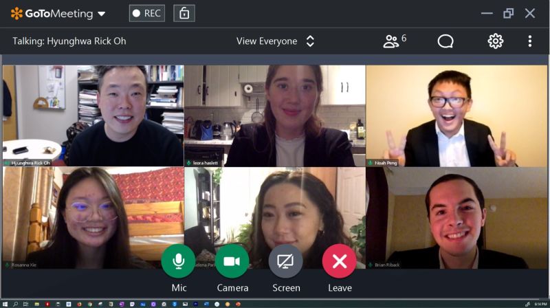Screenshot of HTM participants