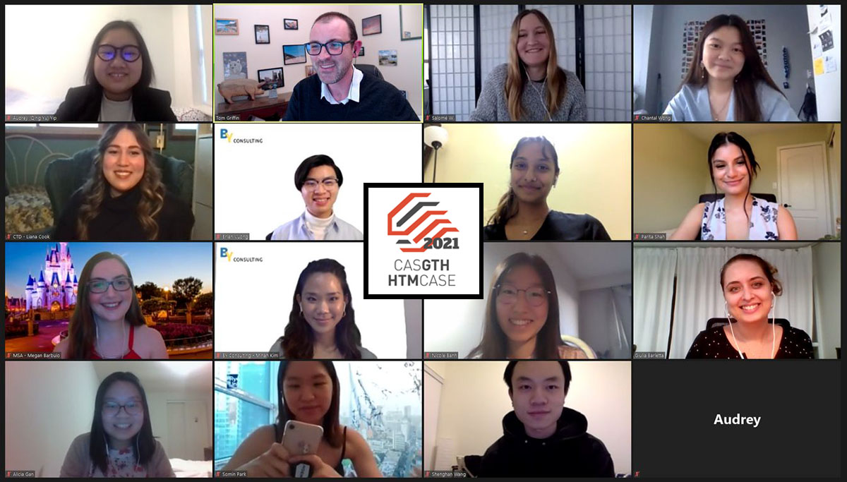 Image of Zoom Call for GTH Case Competition