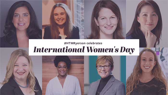 Images of 8 women for International Women's Day post