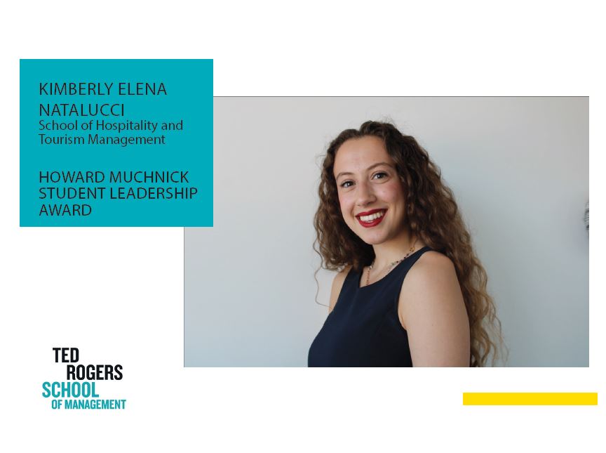 Kimberly Natalucci receiving the Howard Muchnick Leadership Award