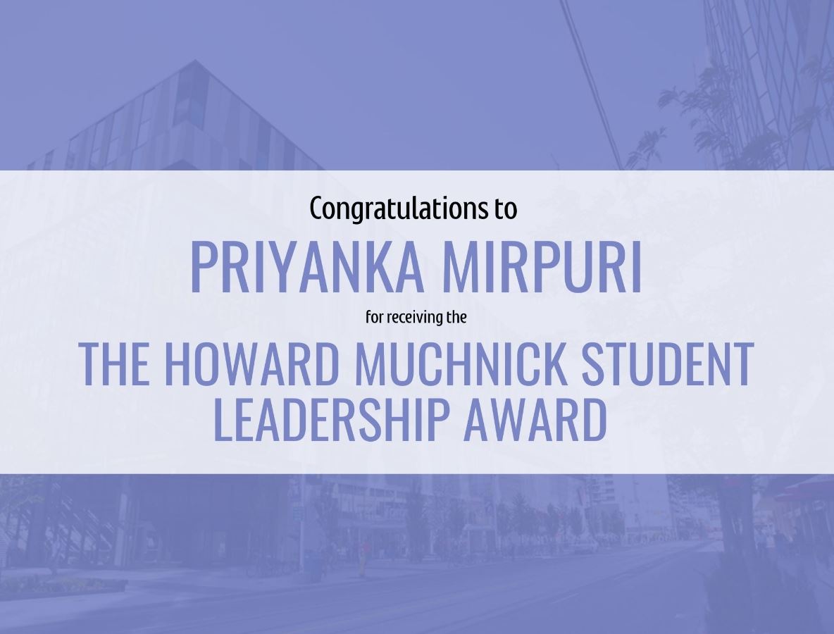 Priyanka Mirpuri image announcement of award