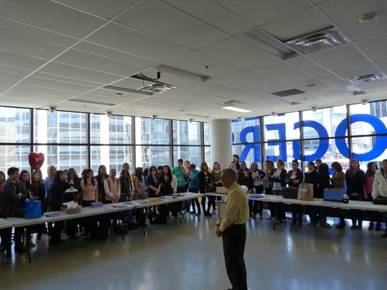 Large group of attendees at The Howard Muchnick Student Leadership Award event