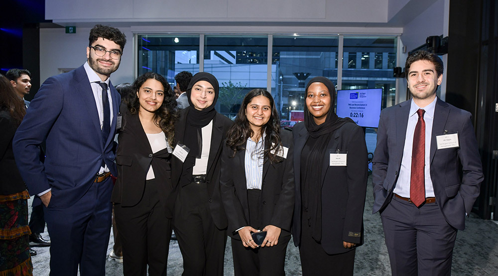 Students at a TRSM event