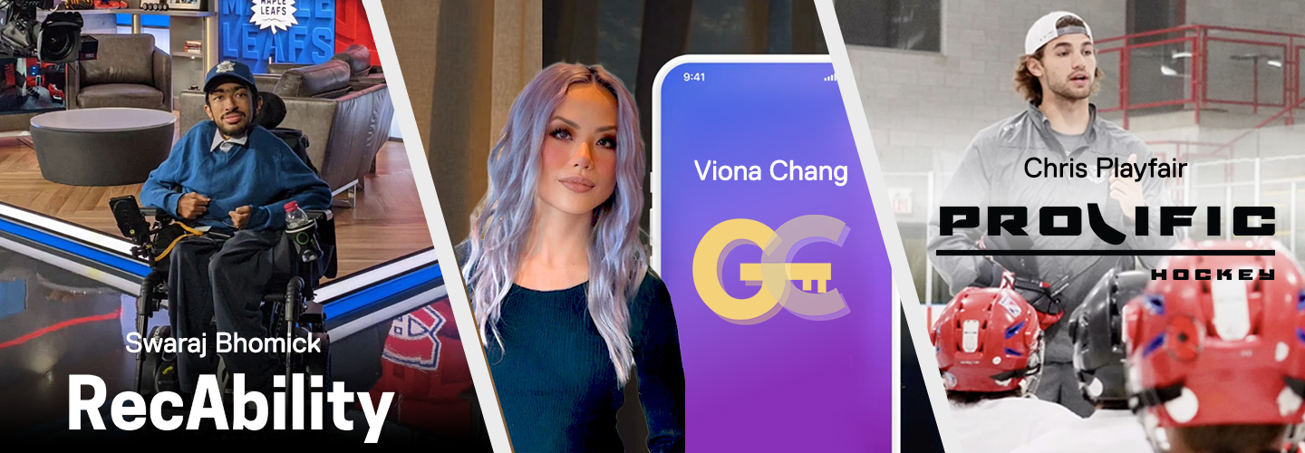 Student-led ventures - RecAbility by Swaraj, Golden Connections by Viona and Prolific Hockey by Chris