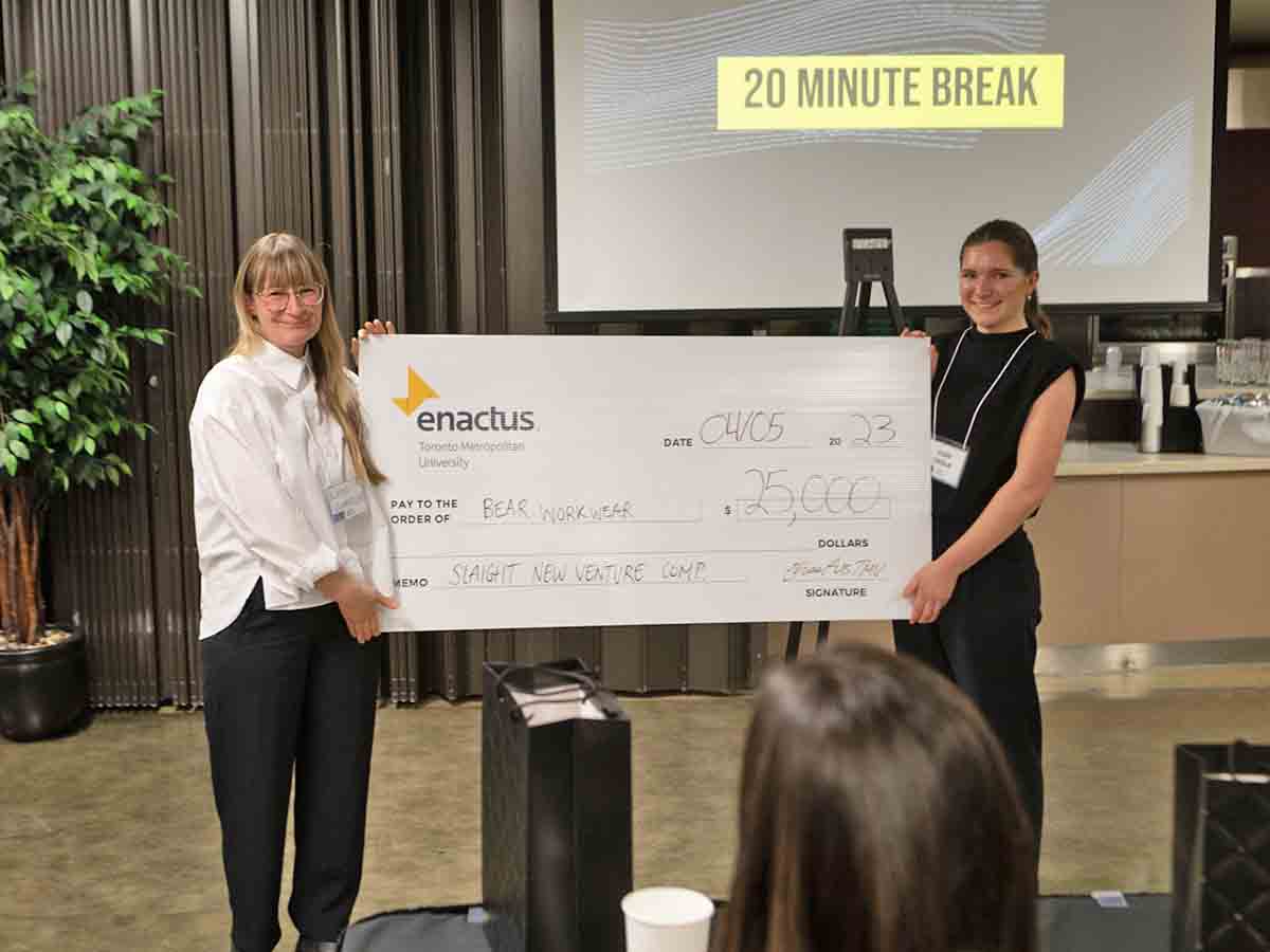 Bear Work Wear's Claire Chisholm and Kate Chantler win Slaight 2023