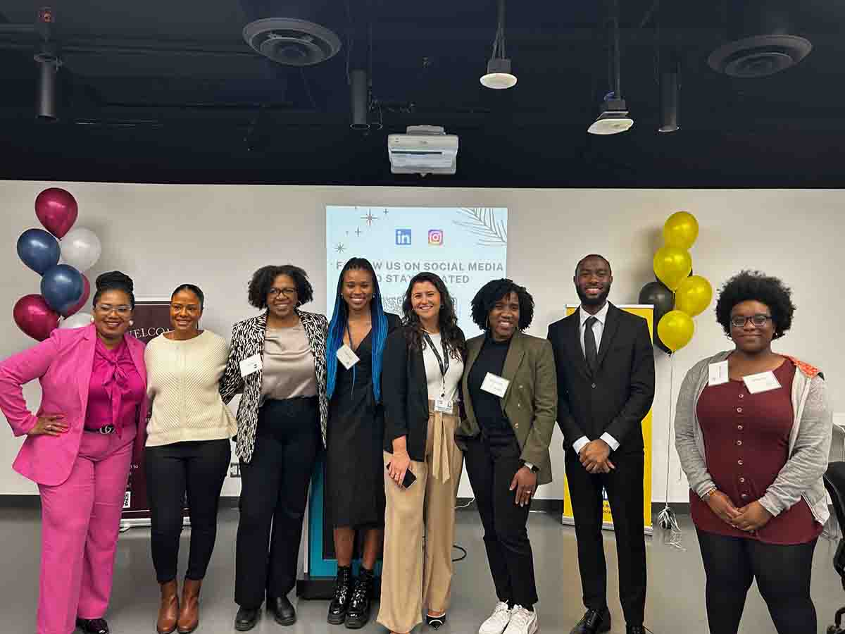 From left, Evangeline Chima, founder and executive director of Black Mentorship Inc. (BMI), Amanda Bartley, senior manager, advisory services at KPMG Canada, Faith Tull, senior advisor for talent at MaRS Discovery District, Alexis Stackhouse, vice preside
