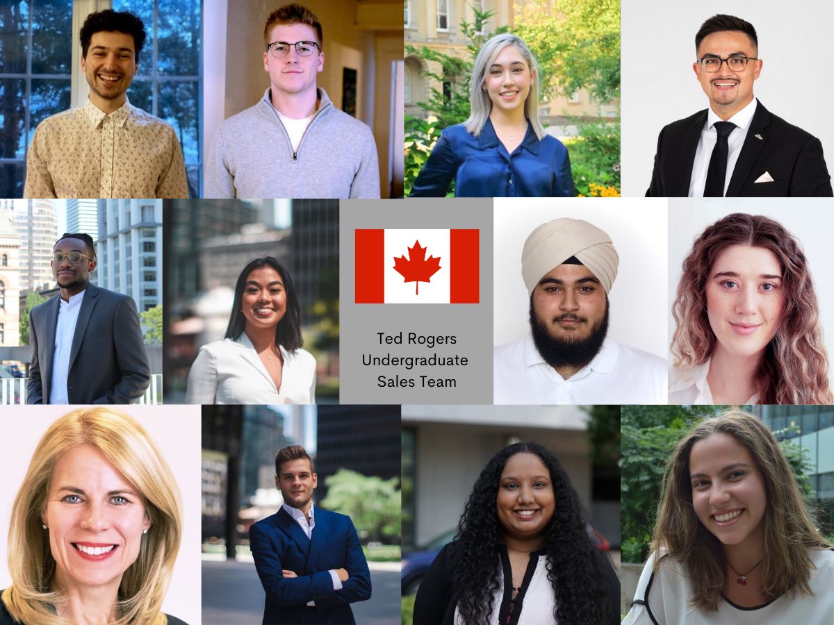 Members of the Ted Rogers Undergraduate Sales Team